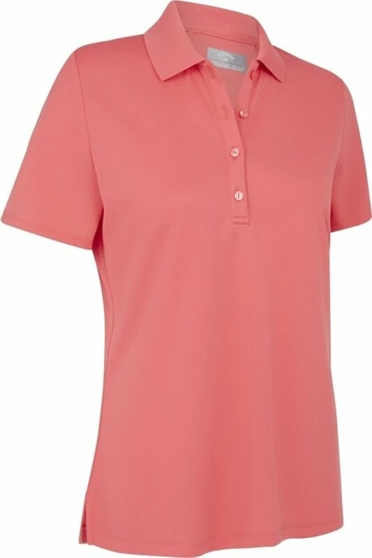 Callaway Womens Swing Tech Solid Polo Coral Paradise L 1 Callaway Womens Swing Tech Solid Polo Coral Paradise L