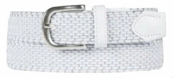 Alberto Belt Silver Womens White 90