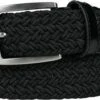 Alberto Belt Basic Braided Mens Black 105