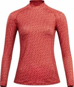 J.Lindeberg Asa Print Soft Compression Top Faded Rose Bridge Monogram 2XL