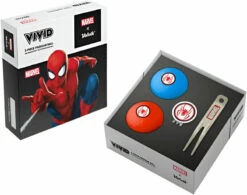 Volvik Marvel Spider Man 2 Pack Golf Balls Plus Marker And Pitchfork