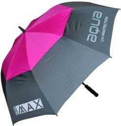 Big Max Aqua UV Umbrella Charcoal/Fuchsia