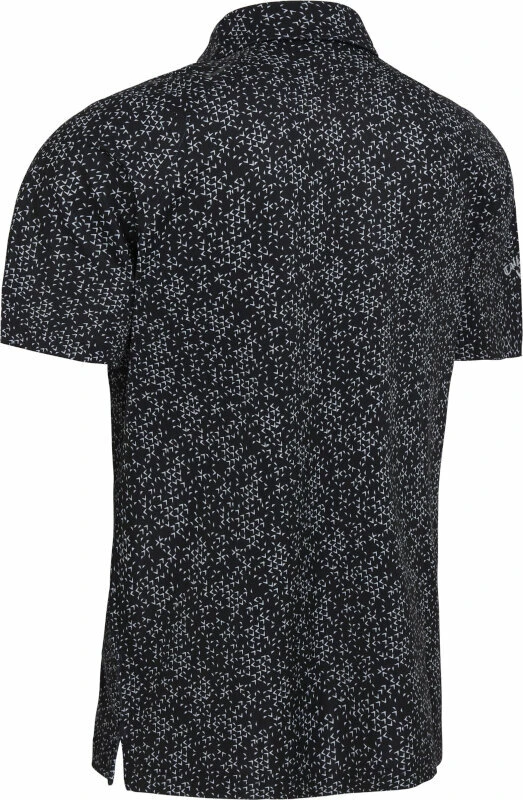 Callaway Mens All Over Chev Polo Caviar/Bright White L 2 Callaway Mens All Over Chev Polo Caviar/Bright White L - Image 2