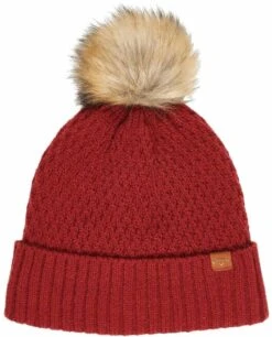 Callaway Ladies Pom Pom Beanie Dark Red 2022