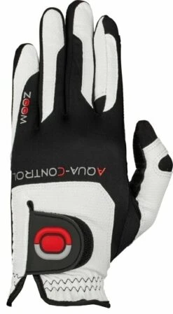 Zoom Gloves Aqua Control Mens Golf Glove White/Black/Red Oversize