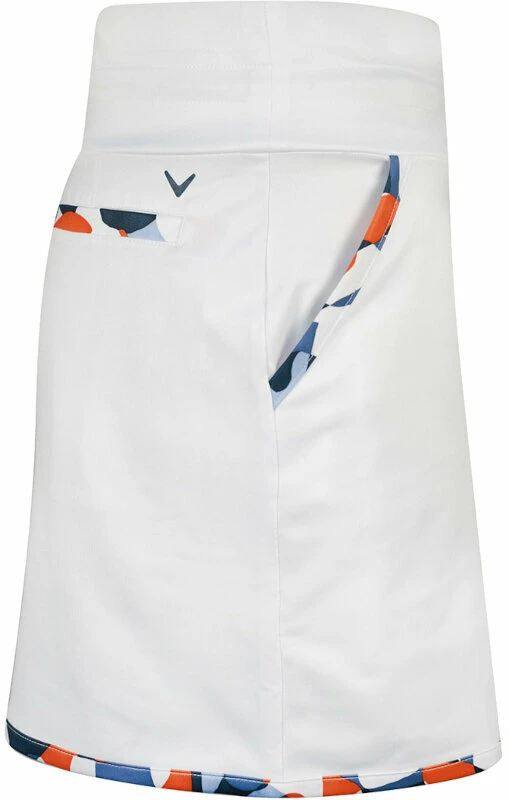 Callaway 17" Abstract Floral Blocked Drawstring Skort Brilliant White XL 5 Callaway 17" Abstract Floral Blocked Drawstring Skort Brilliant White XL - Image 5