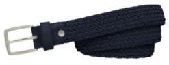Alberto Belt Basic Braided Womens Dark Navy 100