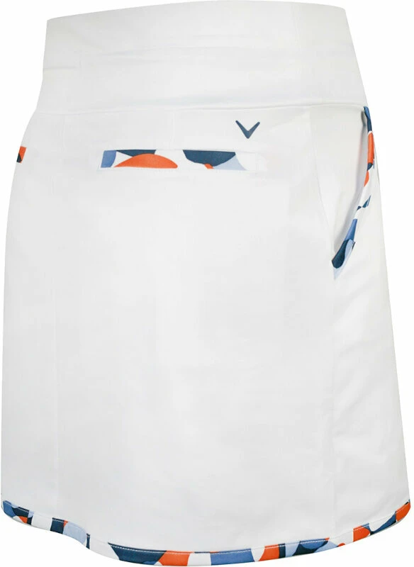 Callaway 17" Abstract Floral Blocked Drawstring Skort Brilliant White XL 6 Callaway 17" Abstract Floral Blocked Drawstring Skort Brilliant White XL - Image 6