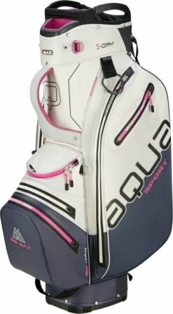 Big Max Aqua Sport 4 Off White/Steel Blue/Fuchsia Golf Bag