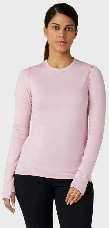 Callaway Womens Crew Base Layer Top Pink Nectar Heather L 3 Callaway Womens Crew Base Layer Top Pink Nectar Heather L - Image 3